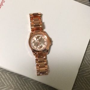 Rose gold simple Target watch.